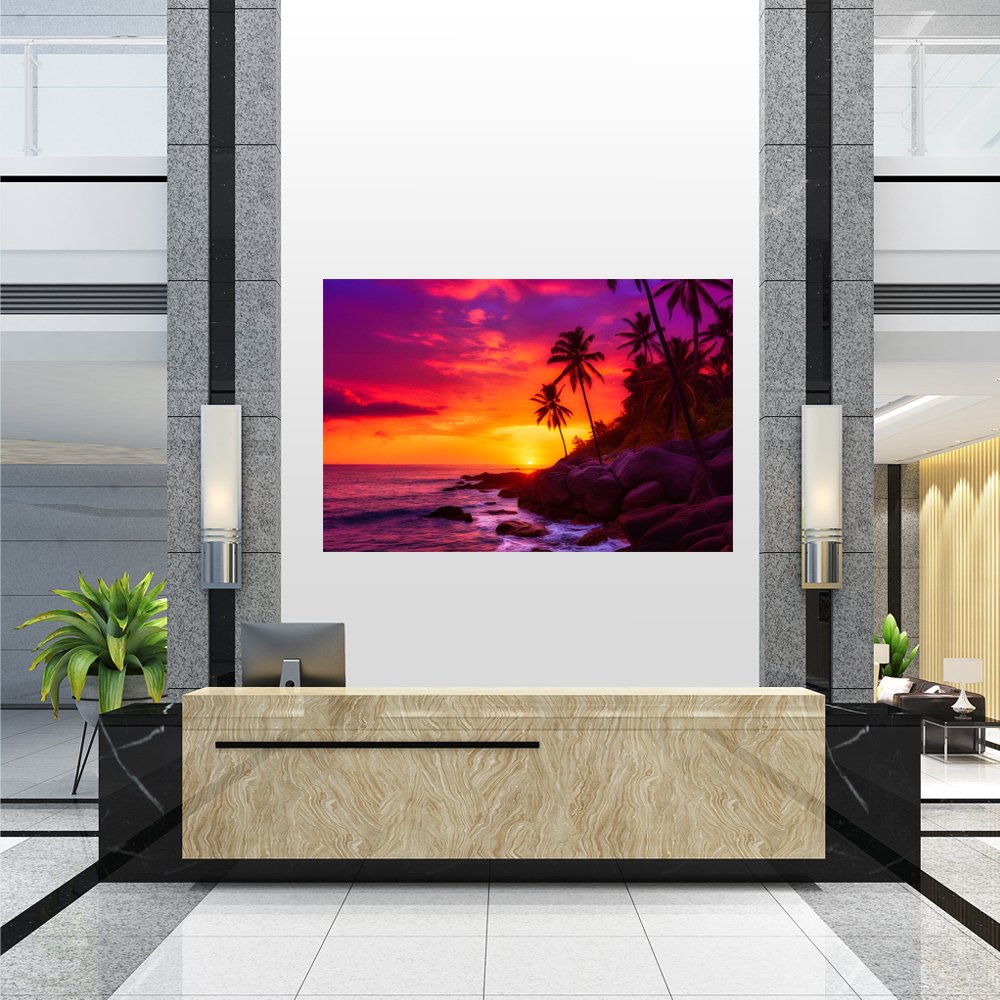 CrepÃºsculo Tropical Cuadro decorativo personalizado