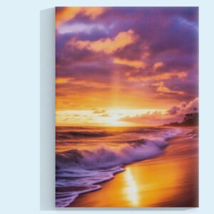 Luz Dorada del Horizonte Cuadro decorativo personalizado