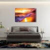 Luz Dorada del Horizonte Cuadro decorativo personalizado