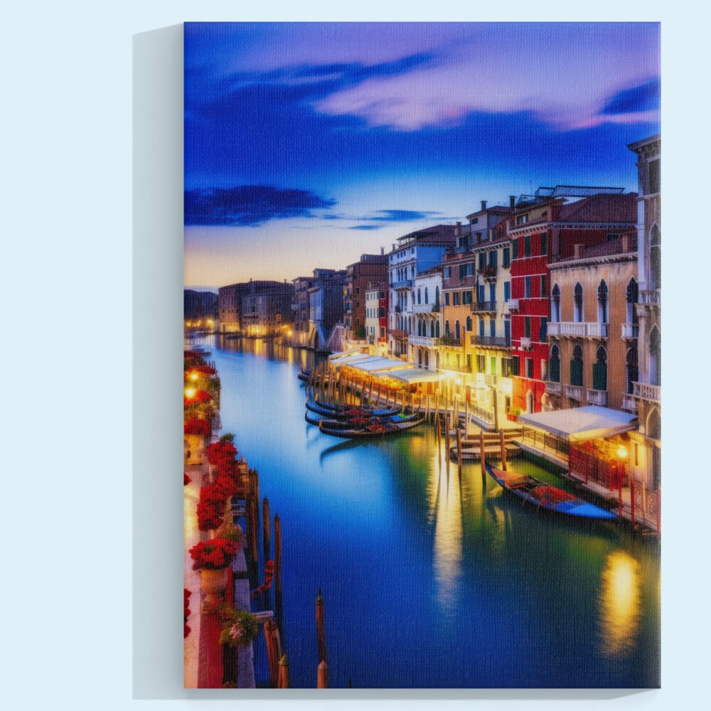 Atardecer sobre el Gran Canal Cuadro decorativo personalizado