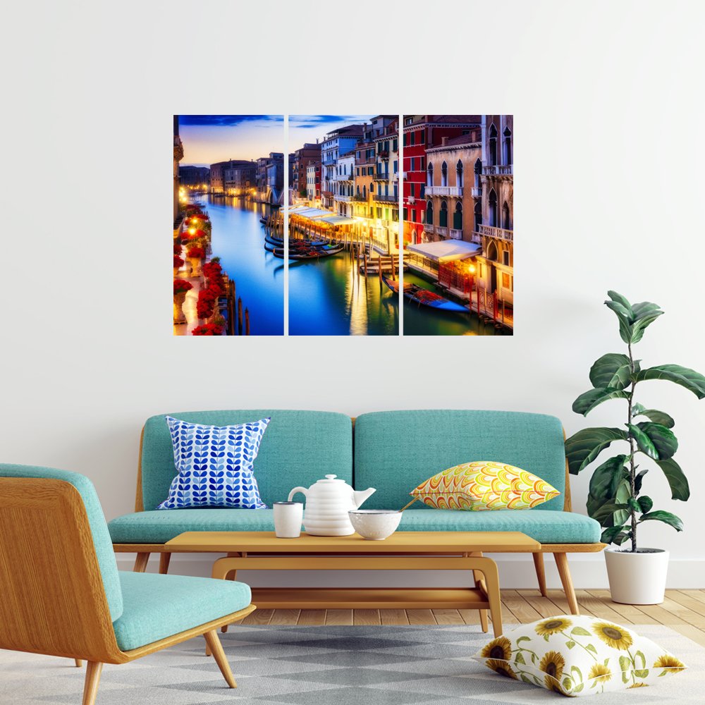 Atardecer sobre el Gran Canal Cuadro decorativo personalizado
