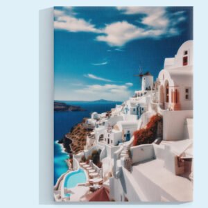 Santorini al Sol Cuadro decorativo personalizado