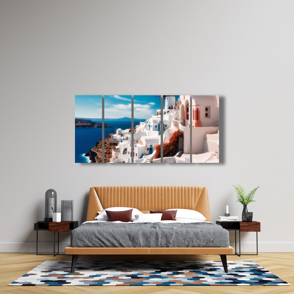 Santorini al Sol Cuadro decorativo personalizado