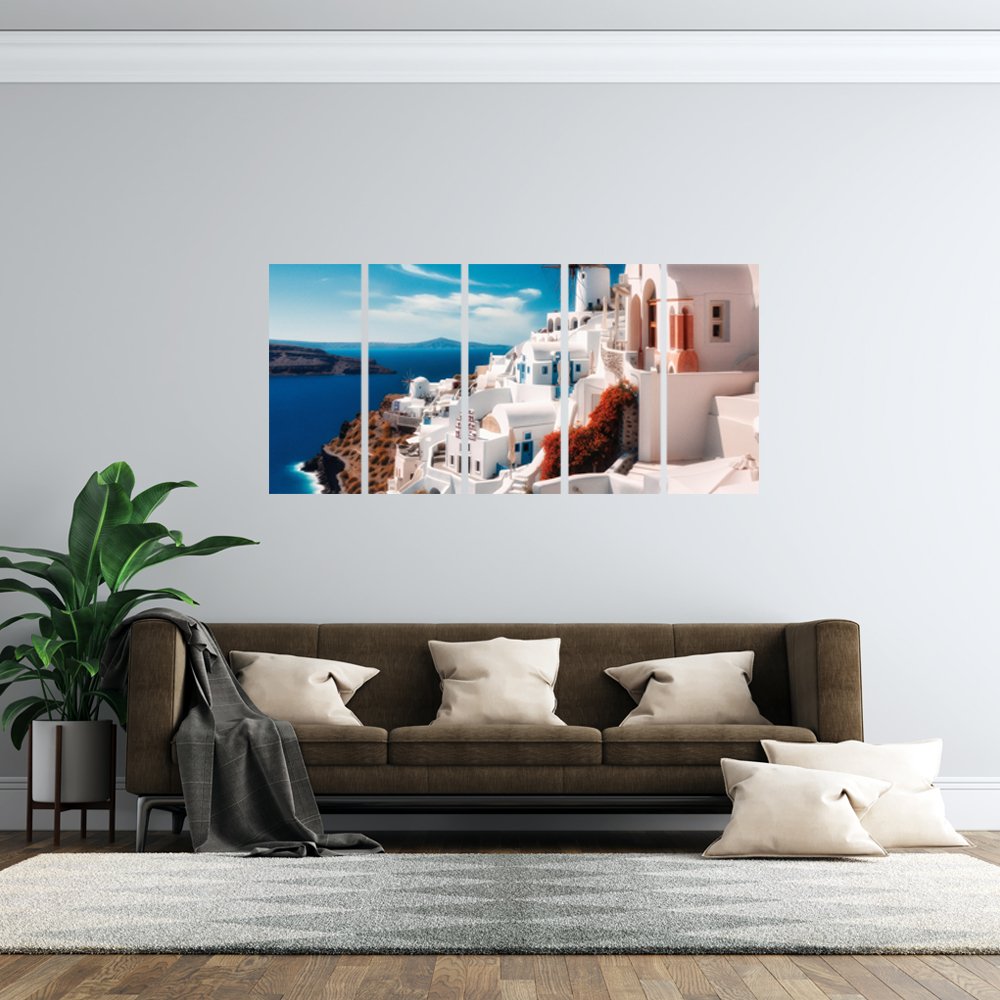 Santorini al Sol Cuadro decorativo personalizado