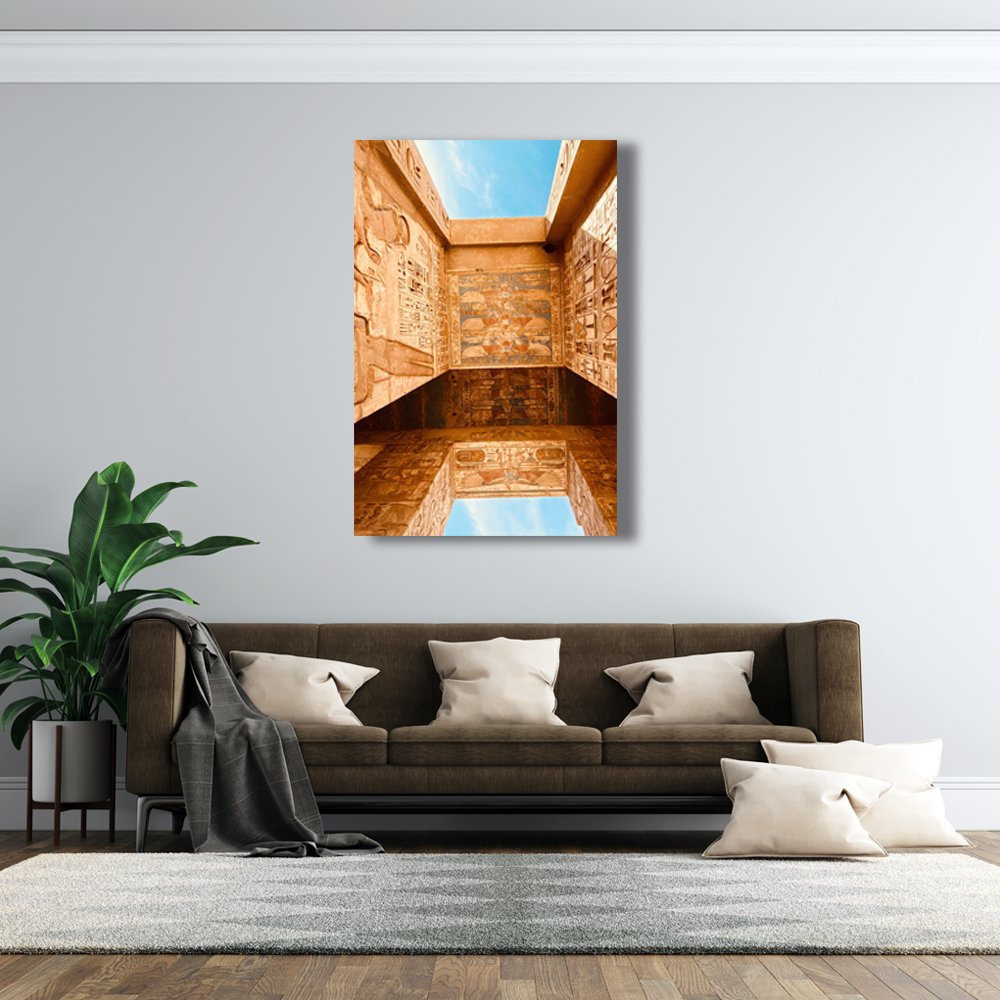 Templo Solar Egipto Cuadro decorativo personalizado