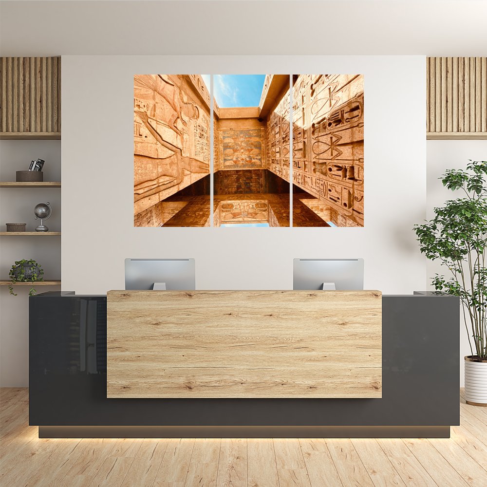 Templo Solar Egipto Cuadro decorativo personalizado