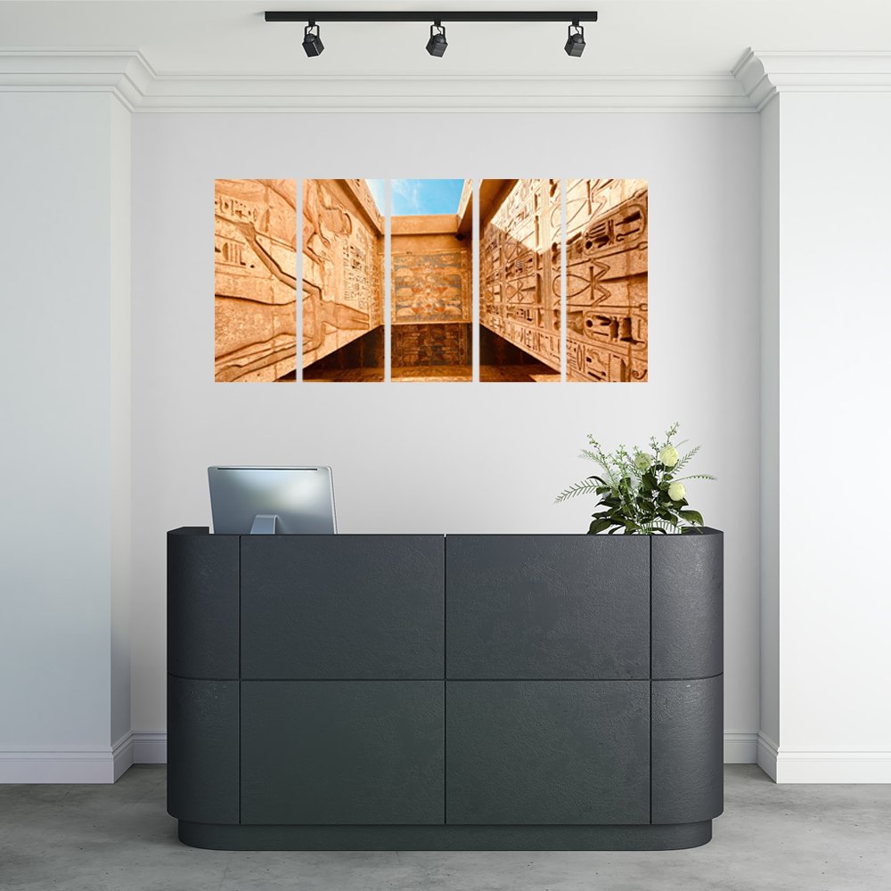 Templo Solar Egipto Cuadro decorativo personalizado