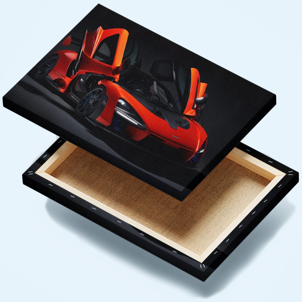 McLaren Senna Rojo Cuadro decorativo personalizado