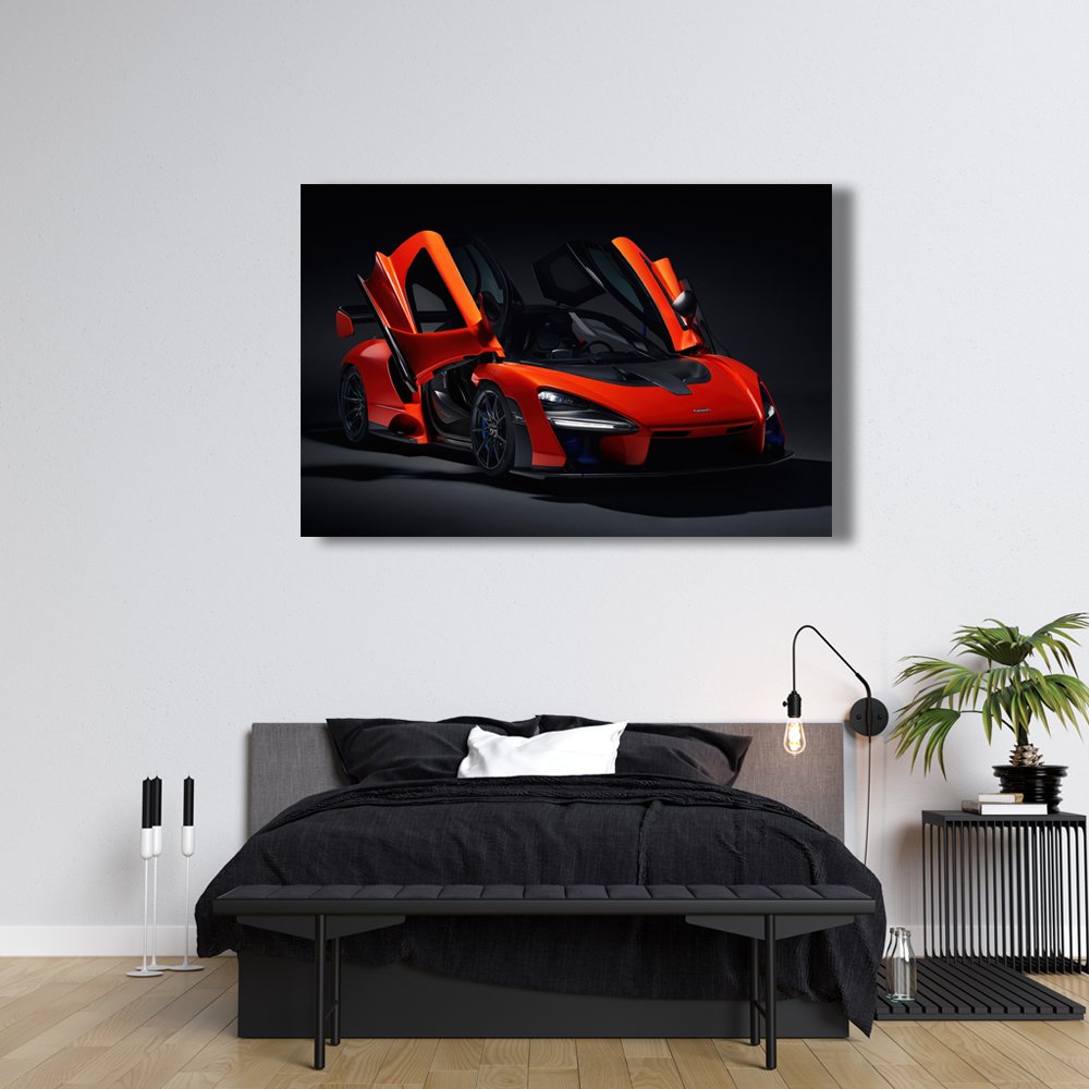 McLaren Senna Rojo Cuadro decorativo personalizado