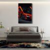 McLaren Senna Rojo Cuadro decorativo personalizado