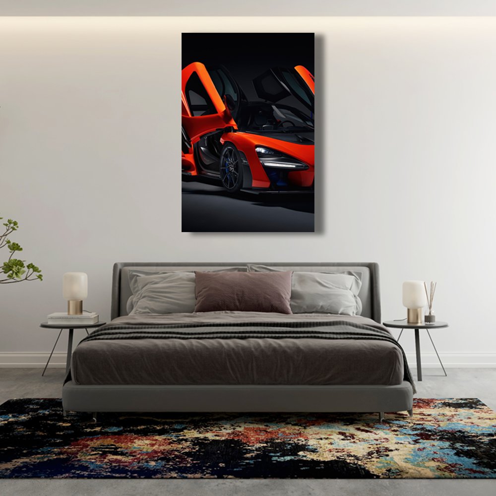 McLaren Senna Rojo Cuadro decorativo personalizado