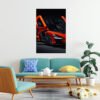 McLaren Senna Rojo Cuadro decorativo personalizado