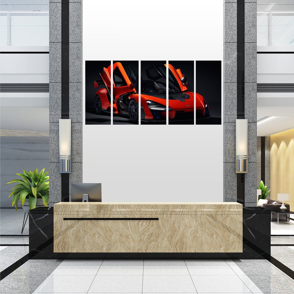 McLaren Senna Rojo Cuadro decorativo personalizado