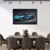 McLaren 720S Spider Azul Cuadro decorativo personalizado