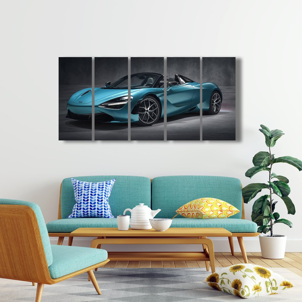 McLaren 720S Spider Azul Cuadro decorativo personalizado