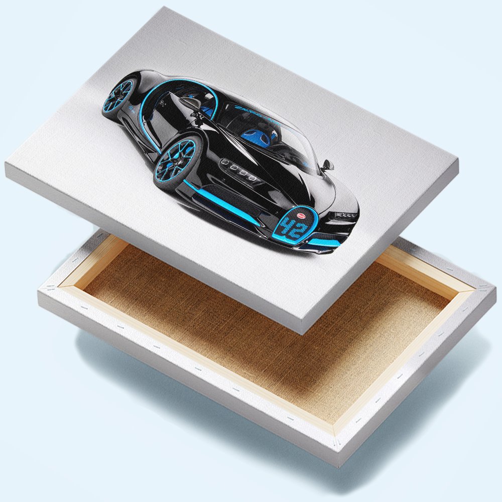 Bugatti Zero-400 EdiciÃ³n Azul Cuadro decorativo personalizado