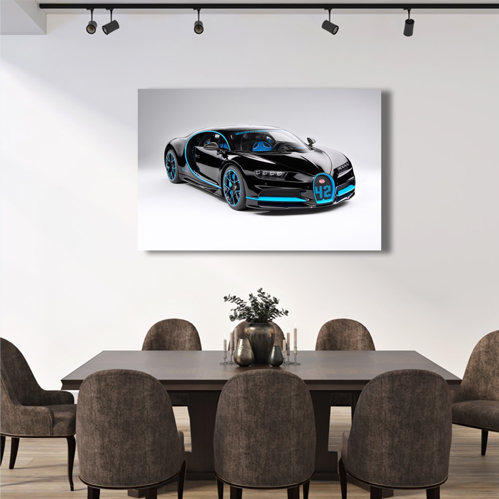 Bugatti Zero-400 EdiciÃ³n Azul Cuadro decorativo personalizado