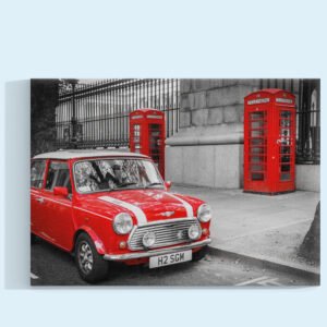 Clásico Rojo Londinense Cuadro decorativo personalizado