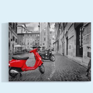 Melancolía en Vespa Cuadro decorativo personalizado