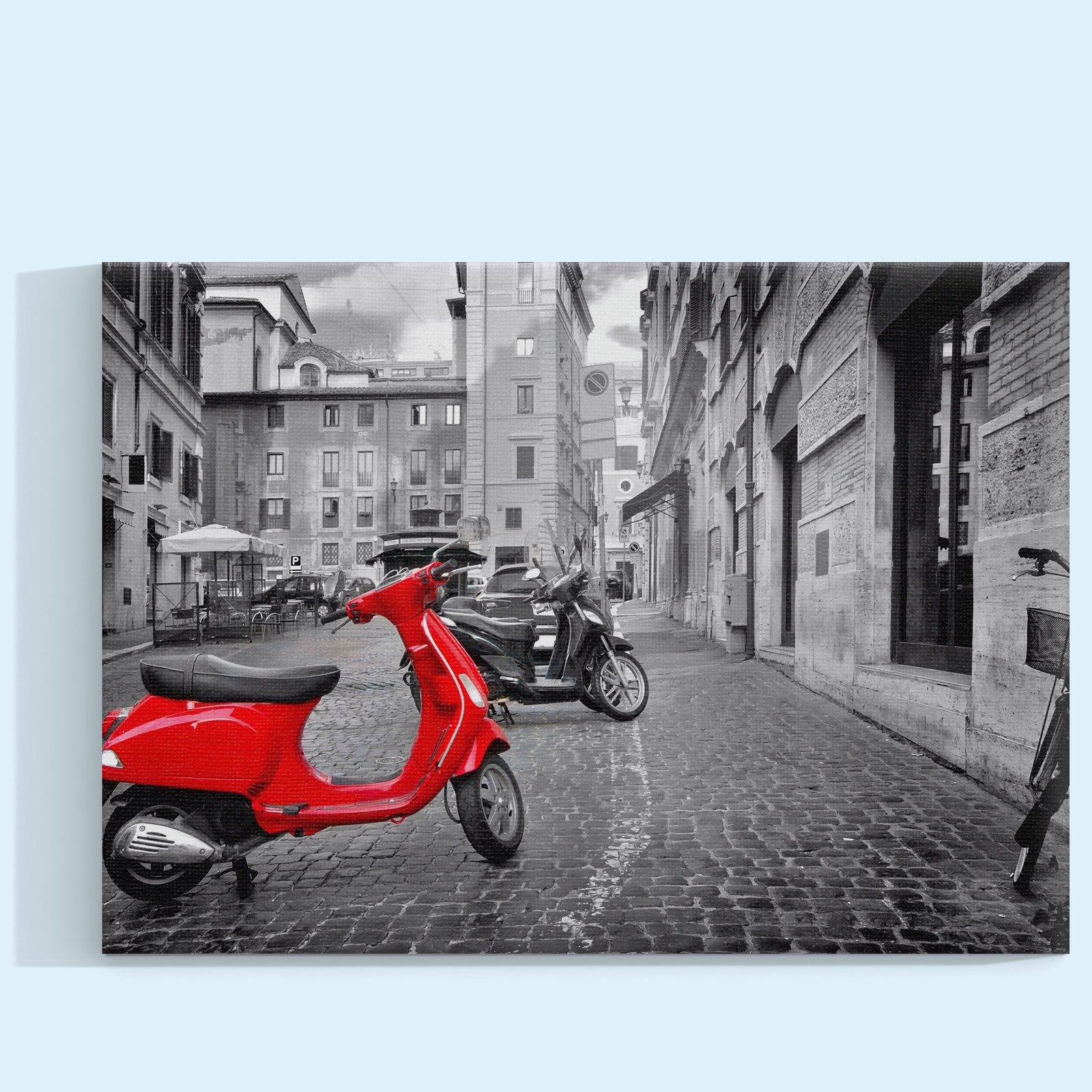 Melancolía en Vespa Cuadro decorativo personalizado | ➡ Jilao - Tienda de  Cuadros Decorativos Personalizados y Productos de Cuero Tatuado, image size:1600x1600