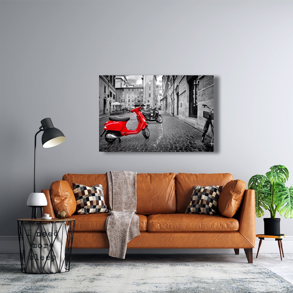 MelancolÃ­a en Vespa Cuadro decorativo personalizado