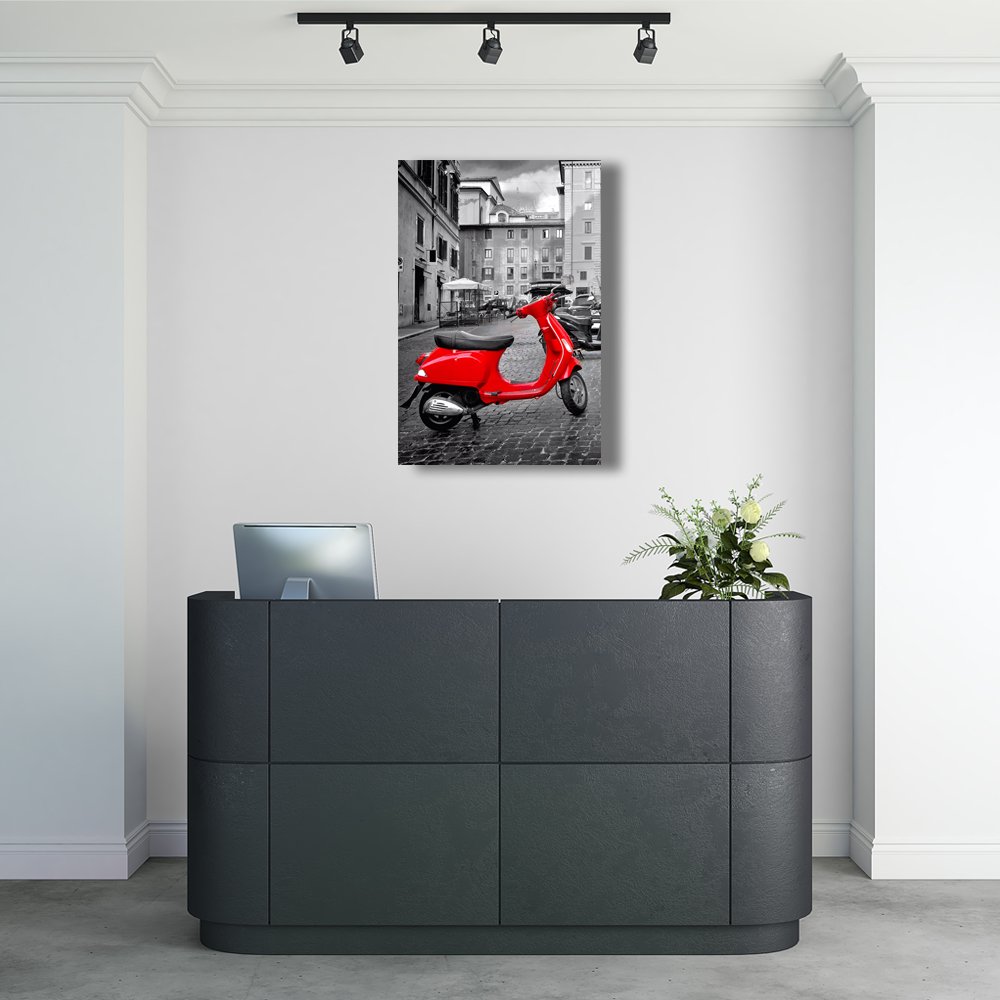 MelancolÃ­a en Vespa Cuadro decorativo personalizado