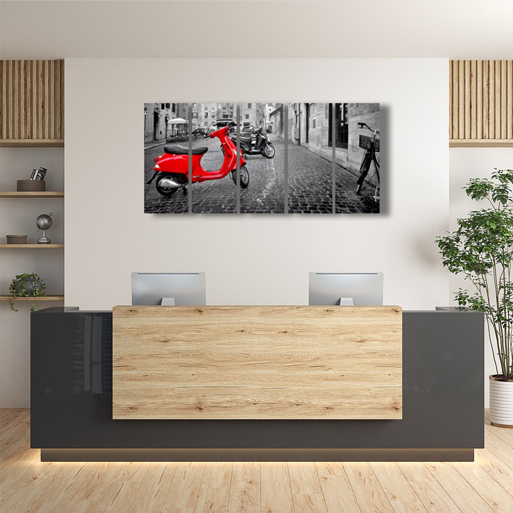 MelancolÃ­a en Vespa Cuadro decorativo personalizado