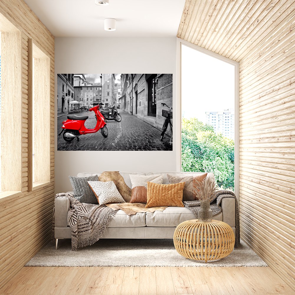MelancolÃ­a en Vespa Cuadro decorativo personalizado