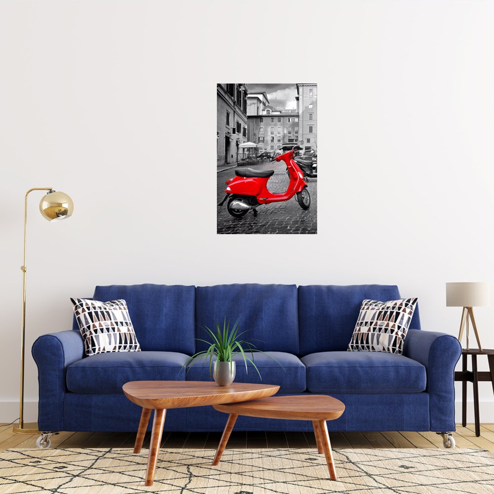 MelancolÃ­a en Vespa Cuadro decorativo personalizado