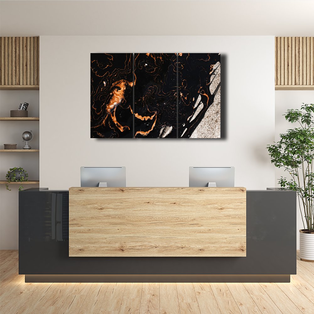RÃ­o de Oro y Sombra Cuadro decorativo personalizado