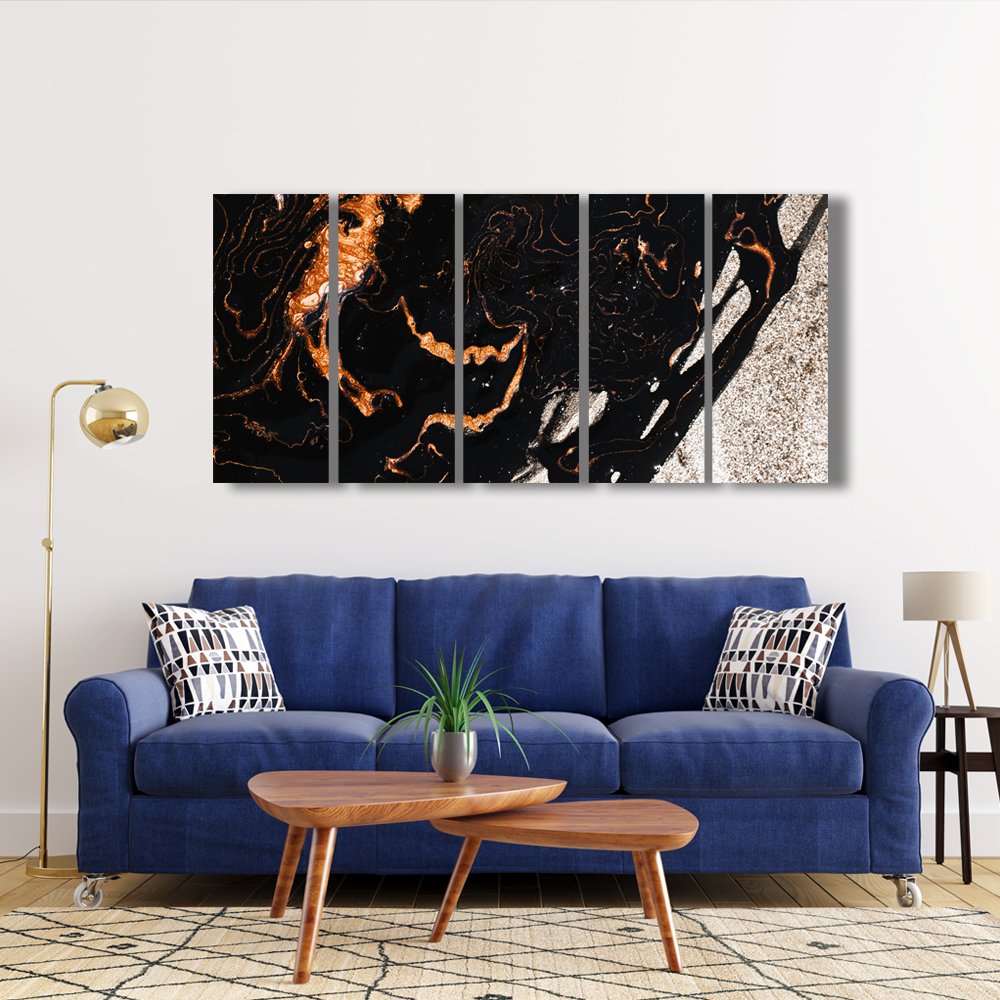 RÃ­o de Oro y Sombra Cuadro decorativo personalizado