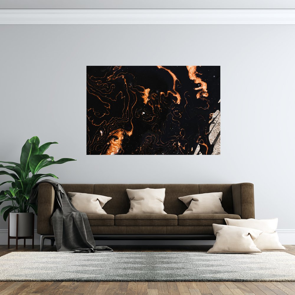 RÃ­o de Oro y Sombra Cuadro decorativo personalizado