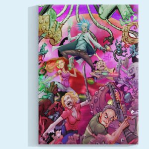 Rick y familia: Batalla Galáctica Cuadro decorativo personalizado