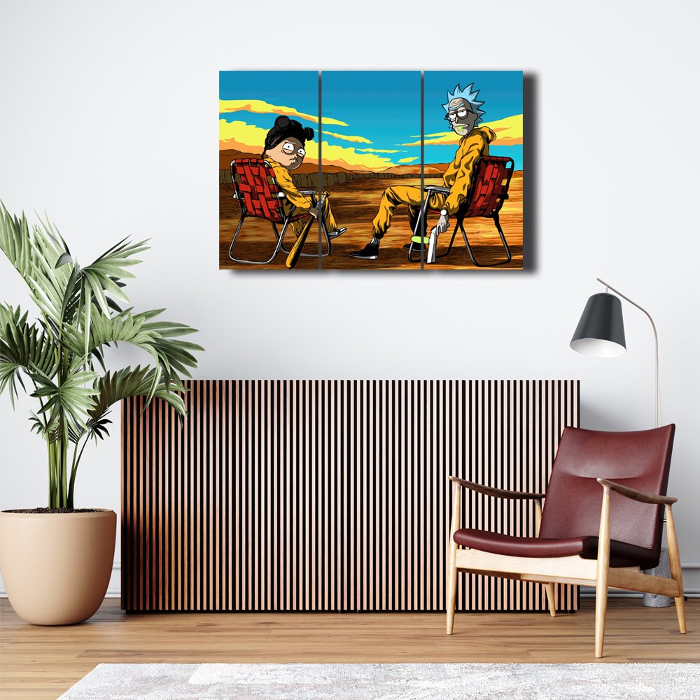Rick & Morty: Desierto QuÃ­mico Cuadro decorativo personalizado