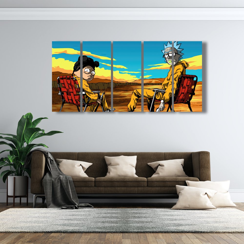 Rick & Morty: Desierto QuÃ­mico Cuadro decorativo personalizado