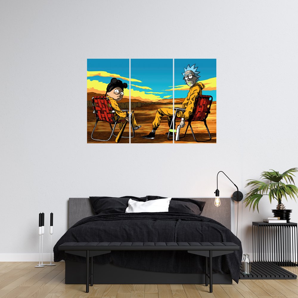 Rick & Morty: Desierto QuÃ­mico Cuadro decorativo personalizado