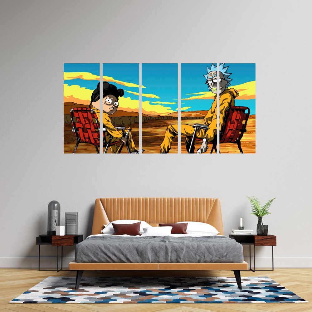 Rick & Morty: Desierto QuÃ­mico Cuadro decorativo personalizado