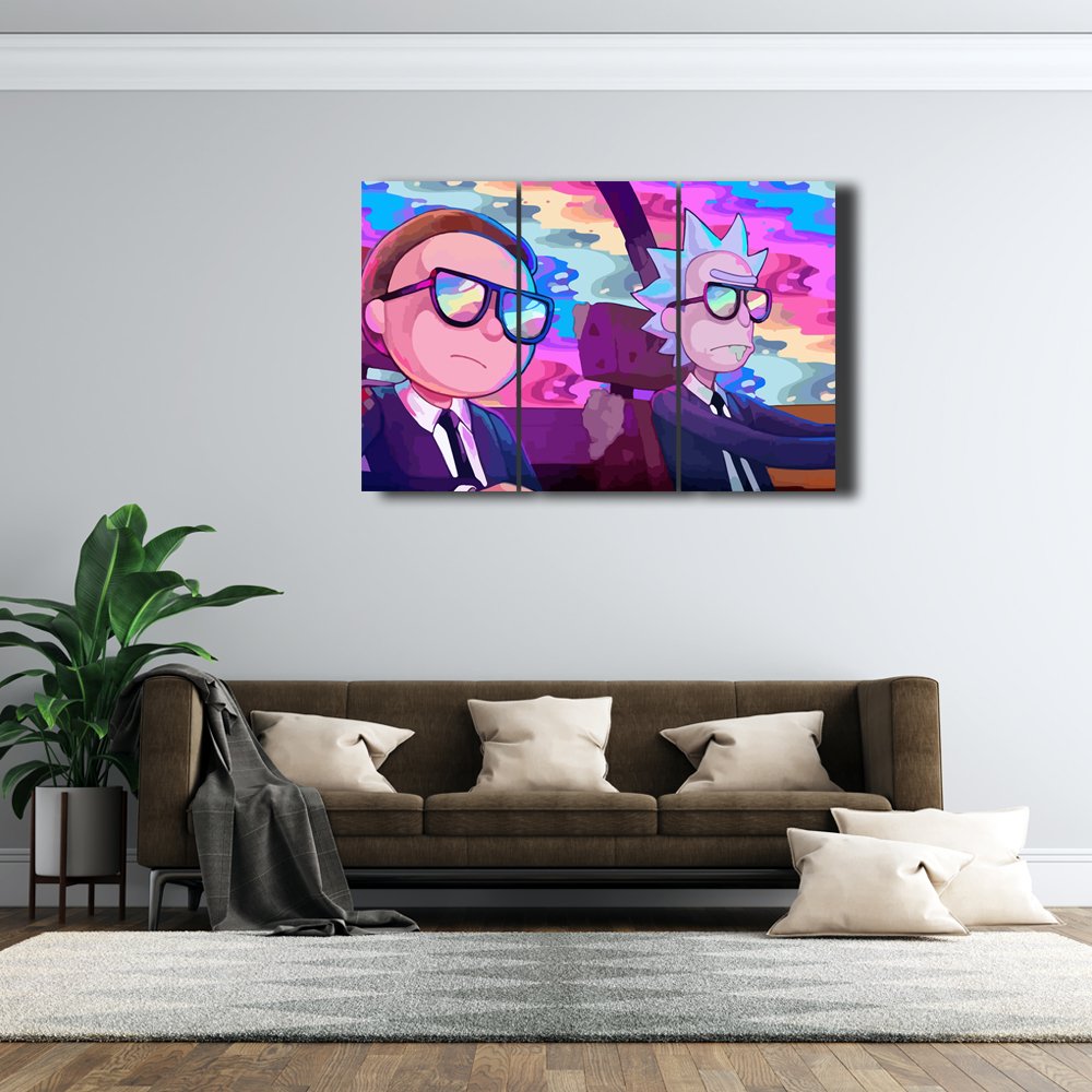 Rick & Morty: MIB Cuadro decorativo personalizado
