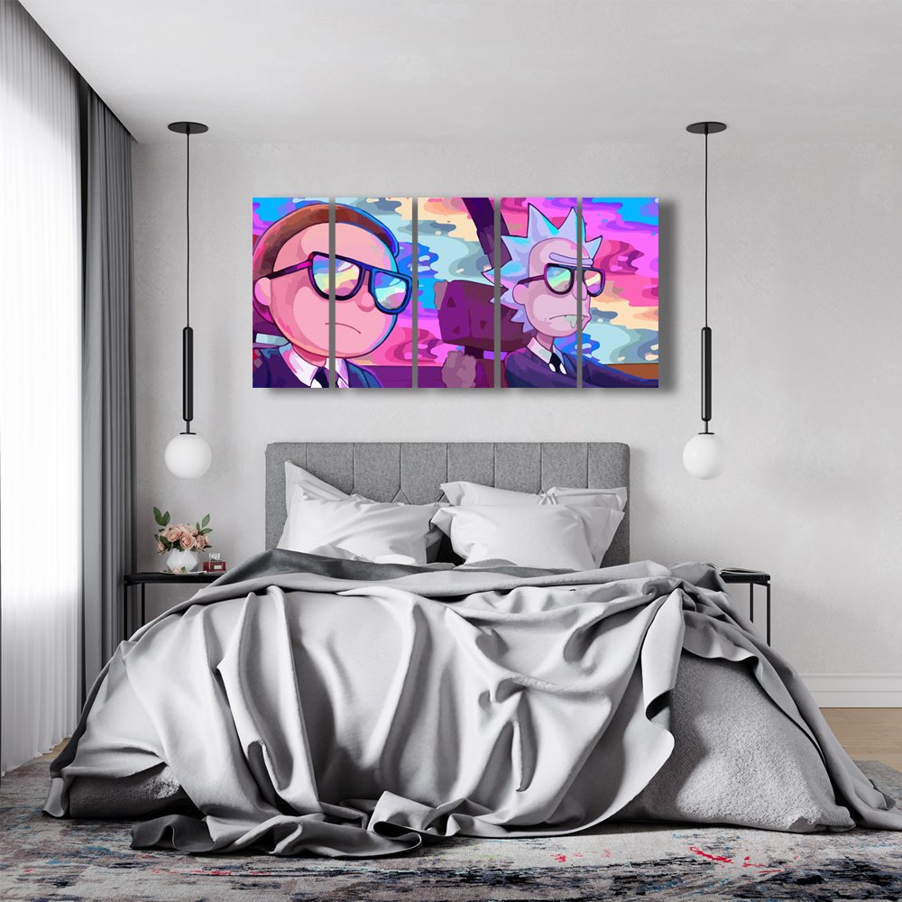 Rick & Morty: MIB Cuadro decorativo personalizado
