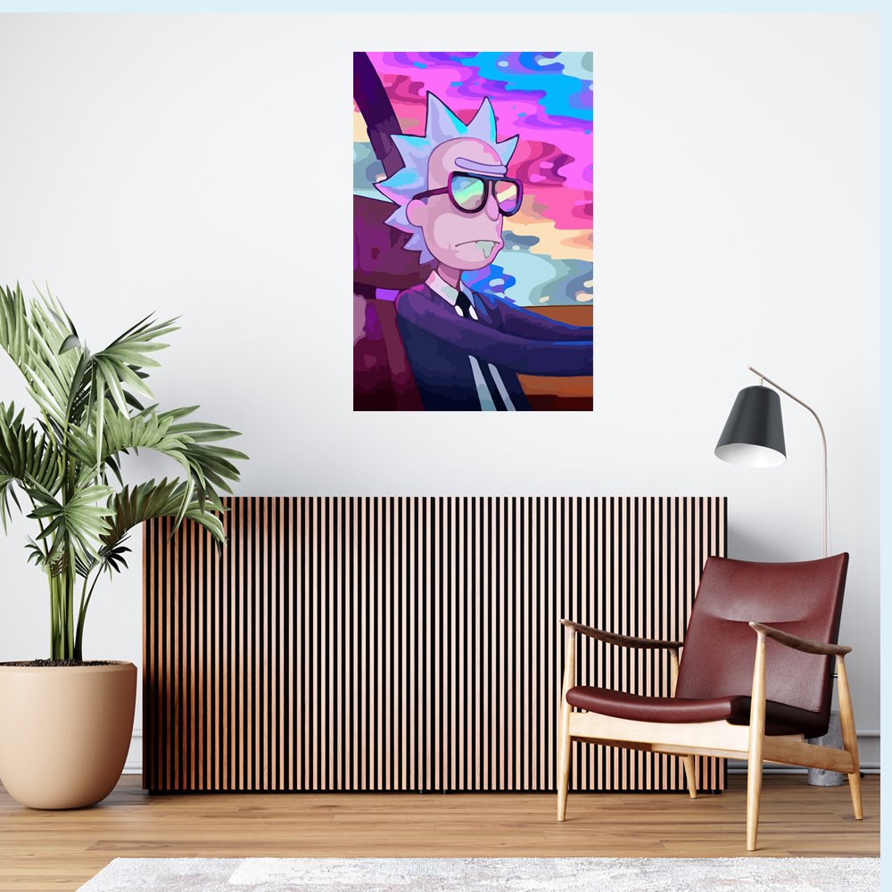 Rick & Morty: MIB Cuadro decorativo personalizado