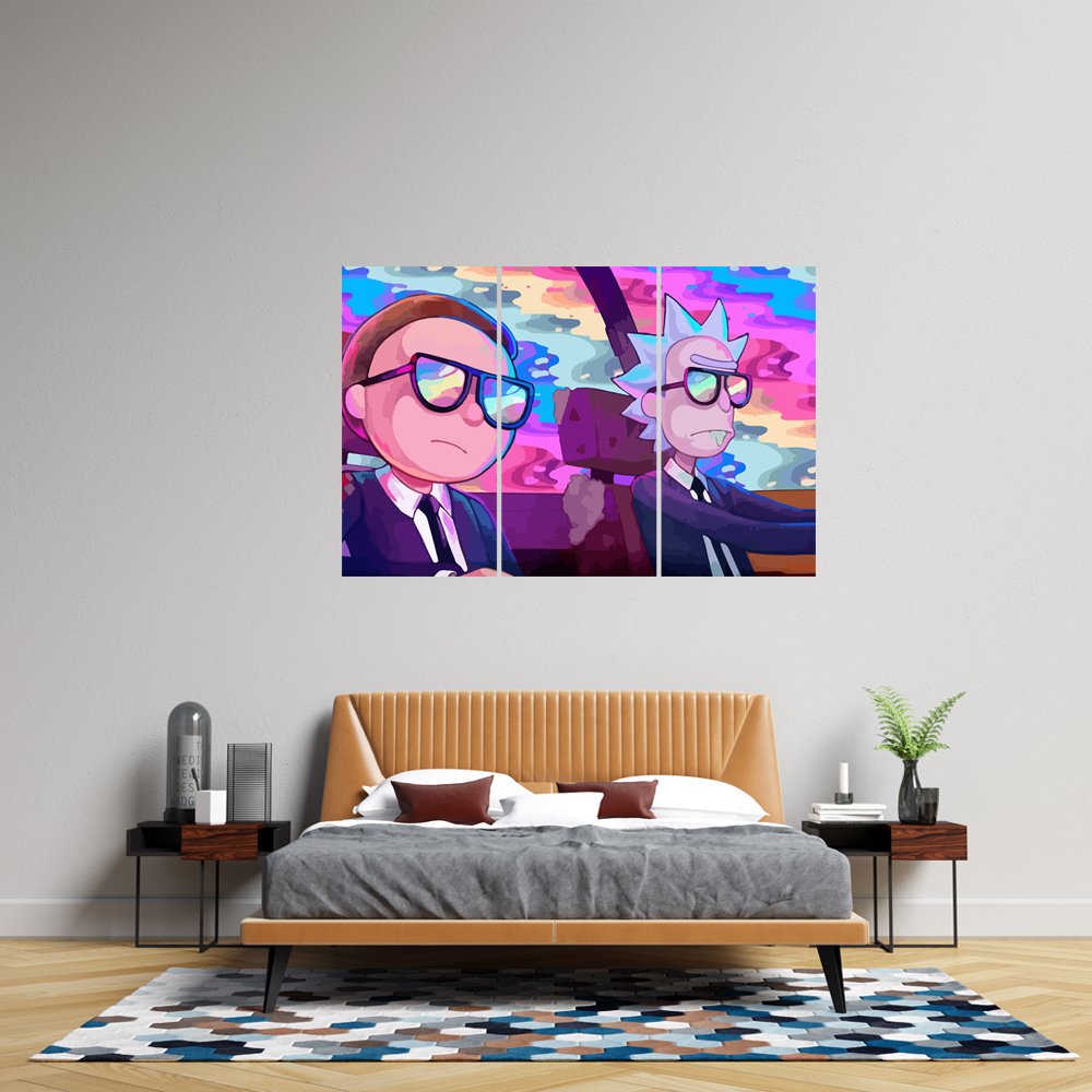 Rick & Morty: MIB Cuadro decorativo personalizado
