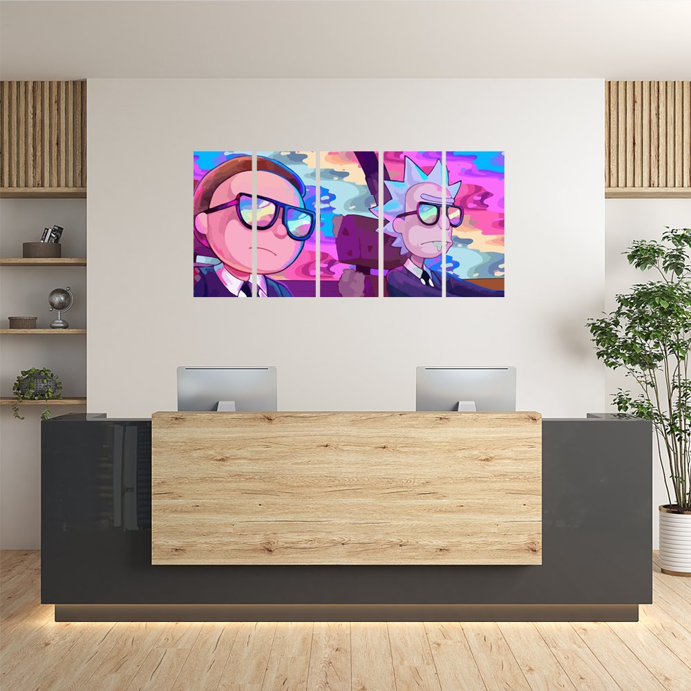 Rick & Morty: MIB Cuadro decorativo personalizado