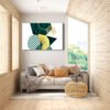 GeometrÃ­a Esmeralda Cuadro decorativo personalizado
