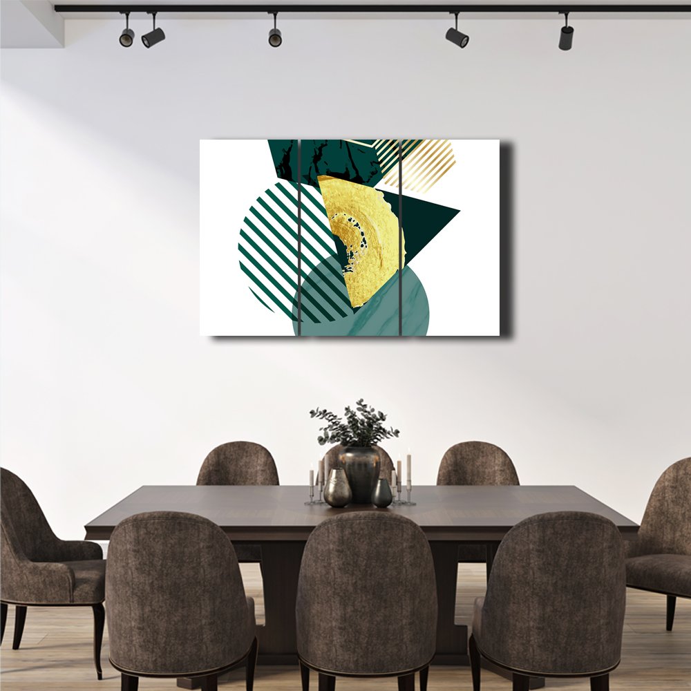 GeometrÃ­a Esmeralda Cuadro decorativo personalizado