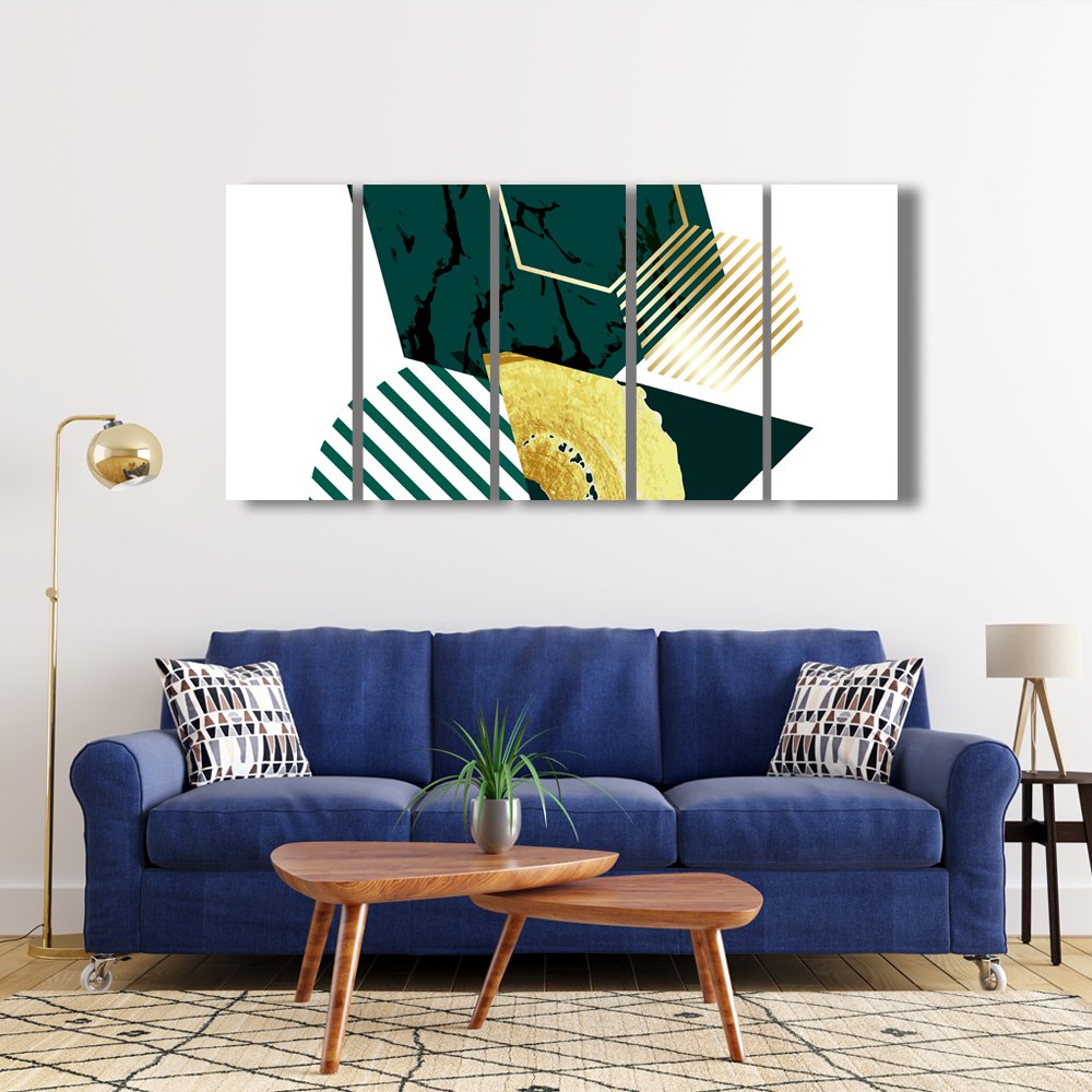 GeometrÃ­a Esmeralda Cuadro decorativo personalizado