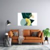 GeometrÃ­a Esmeralda Cuadro decorativo personalizado