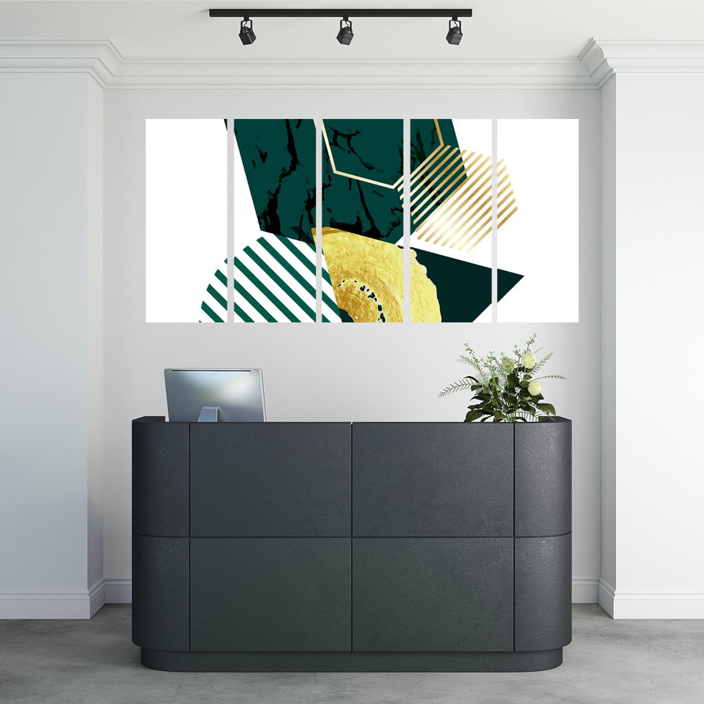 GeometrÃ­a Esmeralda Cuadro decorativo personalizado